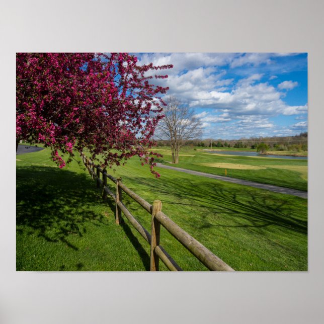 Frühling am Rivercut Poster (Vorne)
