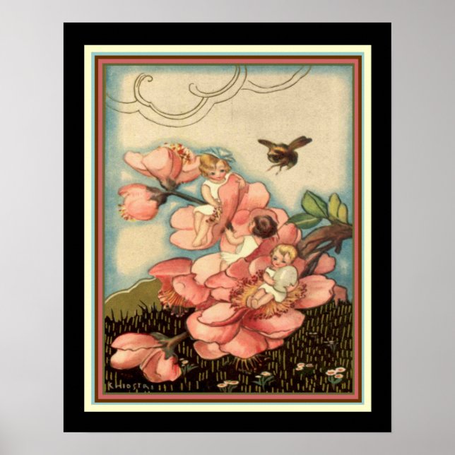 "Frühling" Art Deco Druck ca. 1922- 16x20 Poster (Vorne)