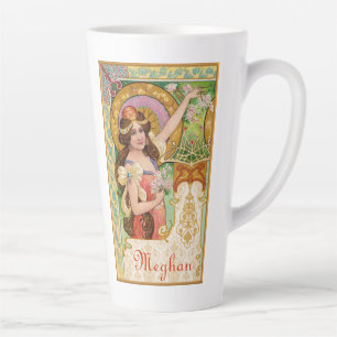 Frühling Art Nouveau Große Latte Tasse
