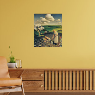 Frühling auf dem Lande Poster