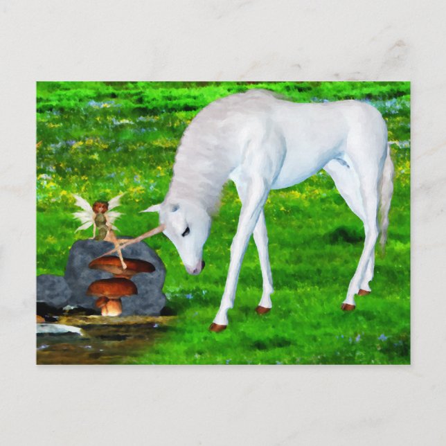 Frühling auf der Wiese Postkarte (Vorderseite)