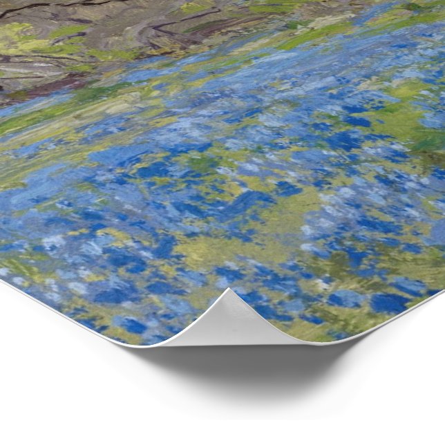 Frühling - Bluebonnets und Mesquite Poster (Ecke)
