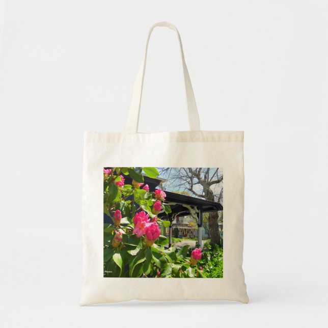 Frühling blüht in der Hütte City - Martha's Vineya Tragetasche (Vorne)