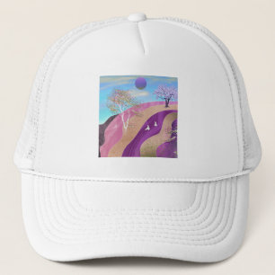 Frühling blüht Landschaft Truckerkappe