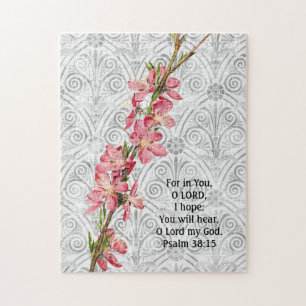 Frühling-Blüten-Vintage-Glaubensrätsel Puzzle