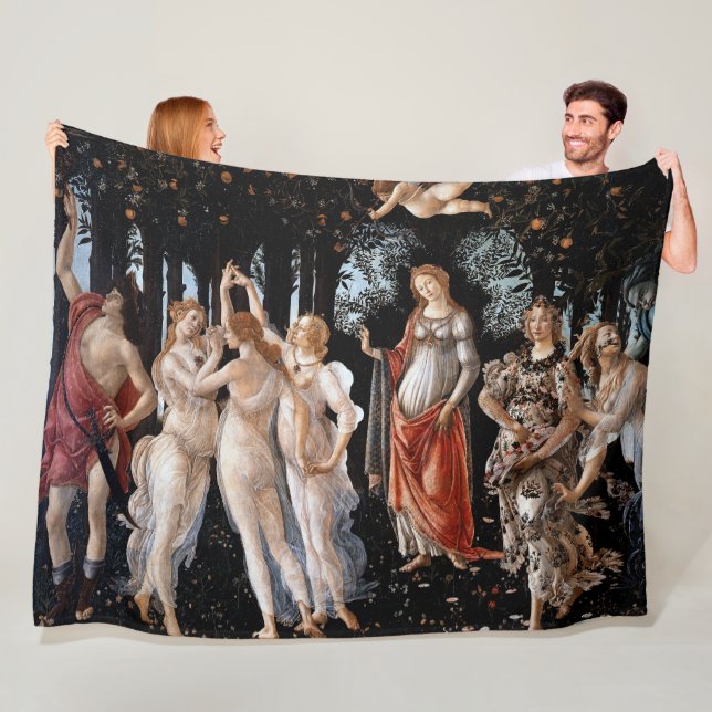 Frühling Botticelli Fleecedecke (Beispiel)