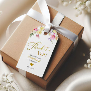 Frühling Bunte Florale Brautparty Dankeschön-Tag Geschenkanhänger