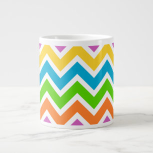 Frühling Chevron Kaffeetasse Jumbo-Tasse