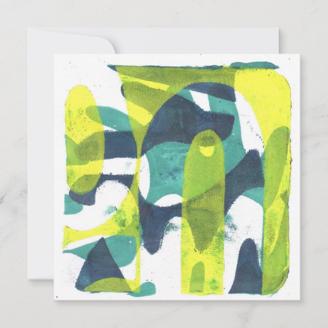 Frühling durch den Blätterdach-Gelprint (Vorderseite)