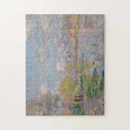 Frühling durch die Seine durch Claude Monet Puzzle