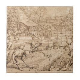 Frühling durch Pieter Bruegel das Älteste Fliese