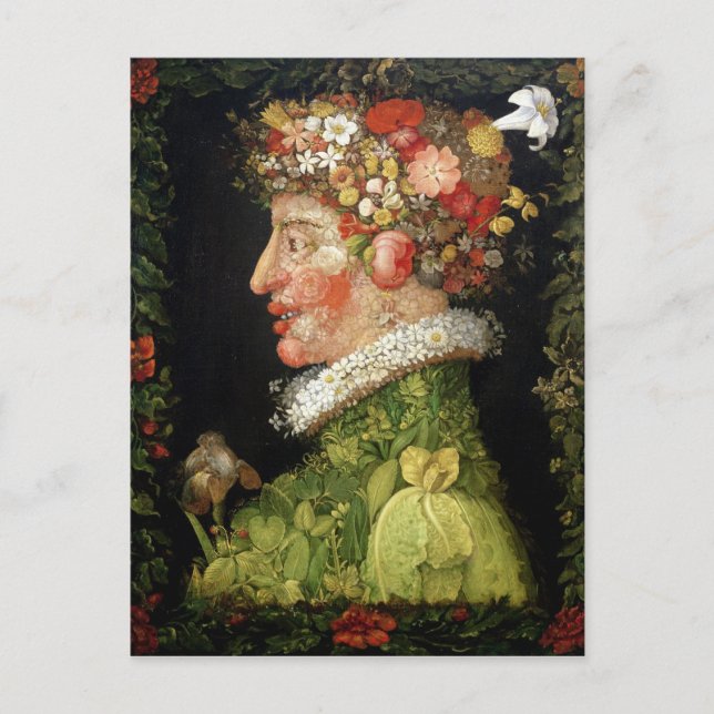 Frühling, eine Serie mit den vier Jahreszeiten Postkarte (Vorderseite)