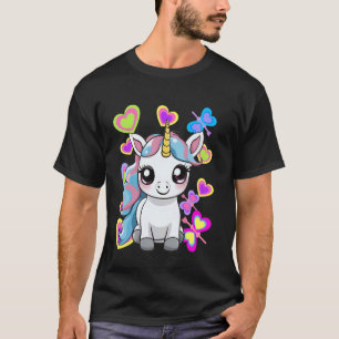 Frühling Einhorn Pferde Kinder Kinder Sommer T-Shirt