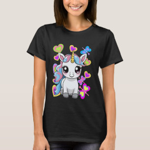 Frühling Einhorn Pferde Kinder Kinder Sommer T-Shirt