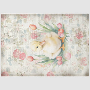 Frühling Entlein Florale Kunst Shabby Chic Decoupa Seidenpapier