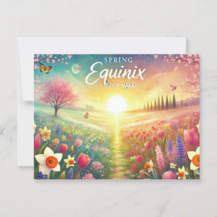 Frühling Equinox Postkarte