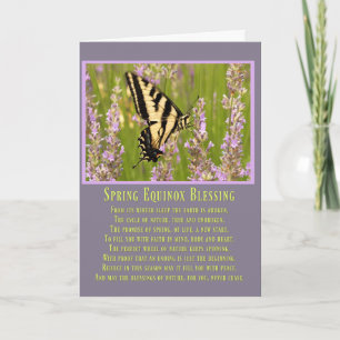 Frühling Equinox Segen Schmetterling Ostara Karte