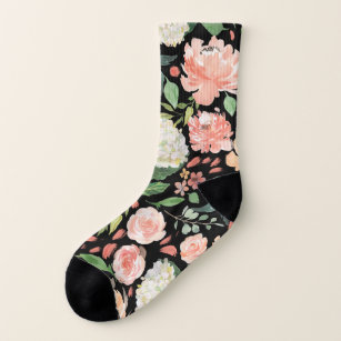 Frühling erröten das Blumen Pfirsich-Aquarell jede Socken