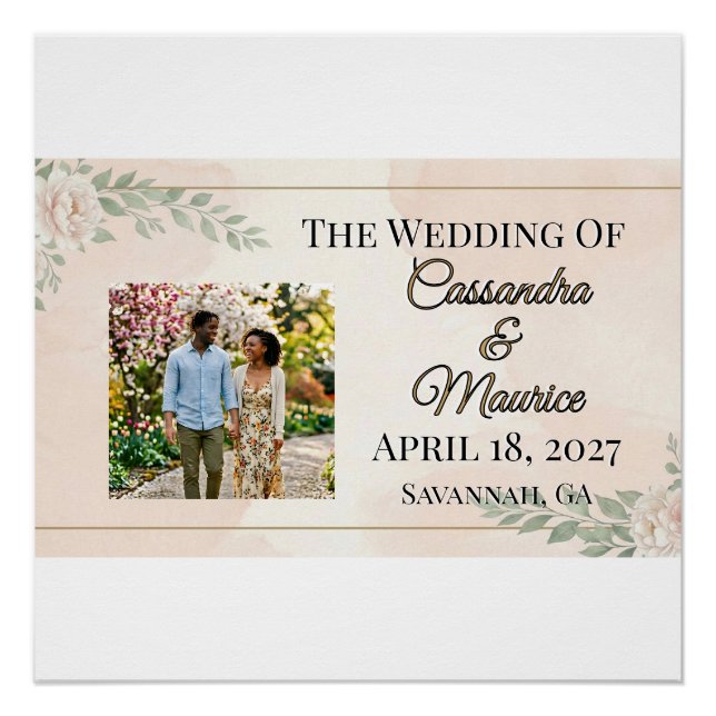 🌸 FRÜHLING — „Ethereal Garden“ Glänzend Poster (Vorderseite)