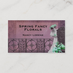 Frühling extravagant in der Rose und im Grün Visitenkarte