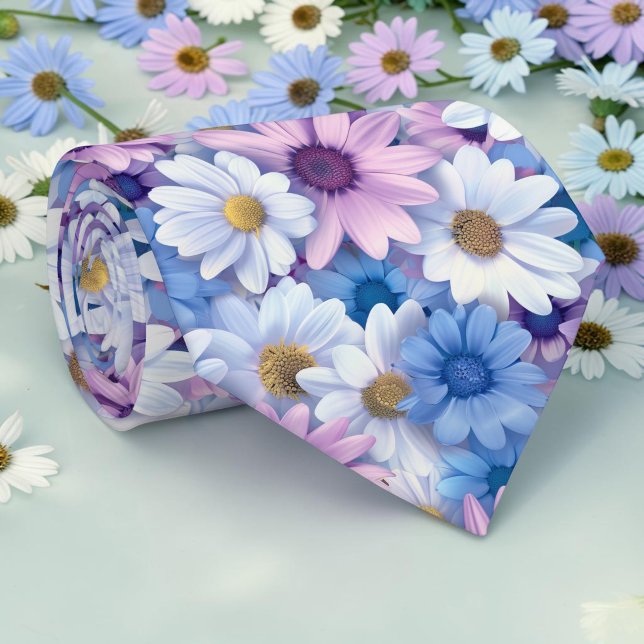 Frühling farbenfrohe Blumenkrawatte Krawatte (Von Creator hochgeladen)