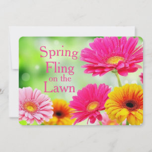 Frühling Fling Pink Daisy Floral