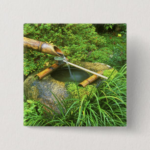 Frühling für Teezeremonie, Sanzen-in-Tempel, Button