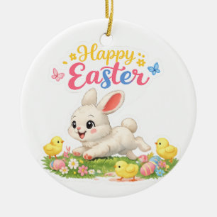 Frühling Häschen & Küken Kollektion Keramik Ornament