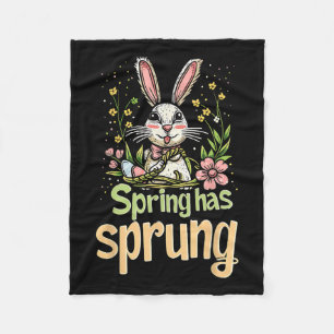 Frühling hat Frühling Holiday Oster lustige grafis Fleecedecke