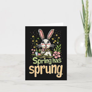 Frühling hat Frühling Holiday Oster lustige grafis Karte