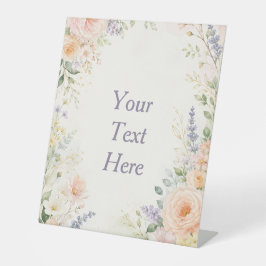 Frühling Hochzeit Tischschild Garten Sockelschild