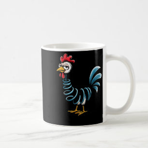 Frühling Huhn Huhn Auf Los Stange Lustiges Huhn Kaffeetasse