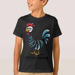 Frühling Huhn Huhn Auf Los Stange Lustiges Huhn T-Shirt