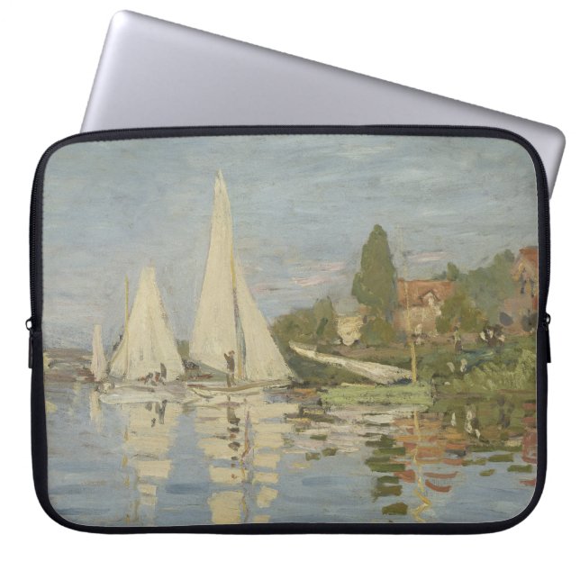 Frühling, impressionistisches Porträt, Claude Mone Laptopschutzhülle (Vorderseite)