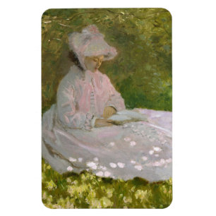 Frühling, impressionistisches Porträt, Claude Mone Magnet