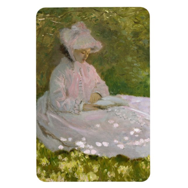 Frühling, impressionistisches Porträt, Claude Mone Magnet (Vertikal)