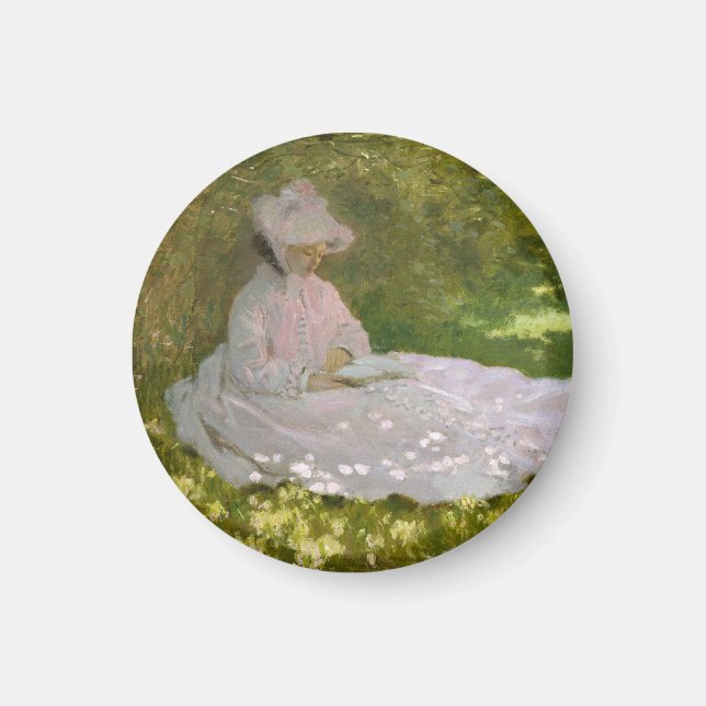 Frühling, impressionistisches Porträt, Claude Mone Magnet (Vorne)