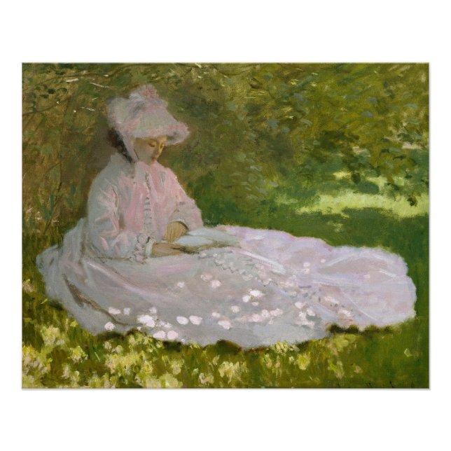 Frühling, impressionistisches Porträt, Claude Mone Poster (Vorderseite)