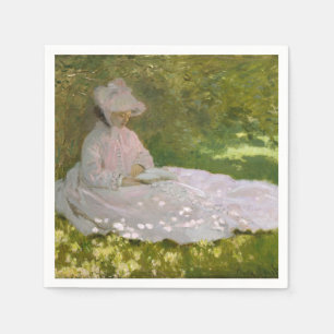 Frühling, impressionistisches Porträt, Claude Mone Serviette