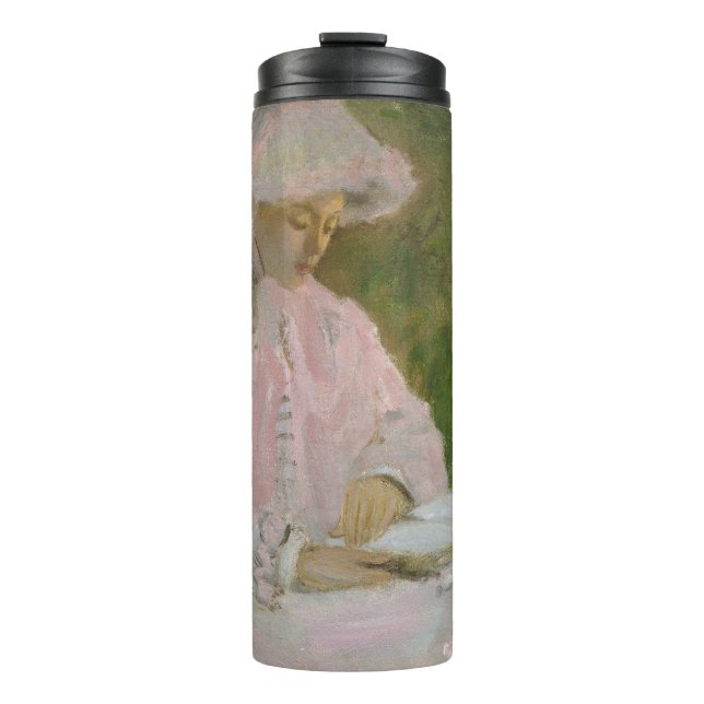 Frühling, impressionistisches Porträt, Claude Mone Thermosbecher (Vorderseite)