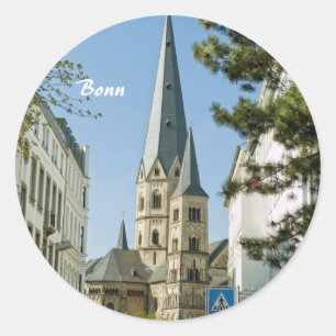 Frühling in Bonn Runder Aufkleber
