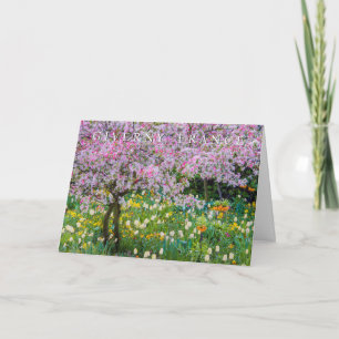 Frühling in Claude Monets Garten Dankeskarte