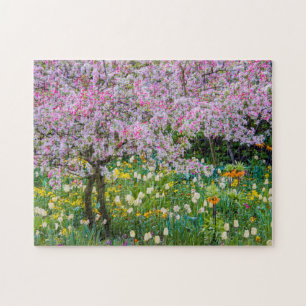 Frühling in Claude Monets Garten Puzzle