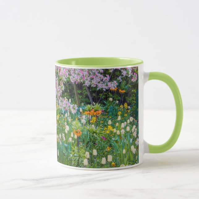 Frühling in Claude Monets Garten Tasse (Rechts)