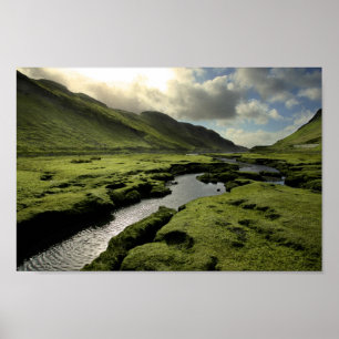 Frühling in den schottischen Hochländern Poster