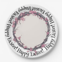 Frühling in der Kirschblütenhütte, Pappteller