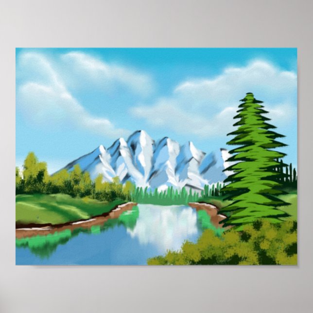 Frühling in der Naturkunst Poster (Vorne)