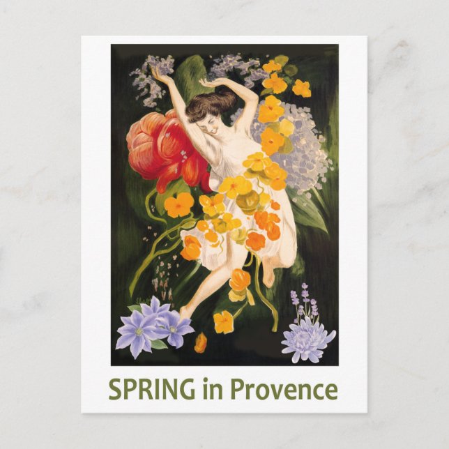 Frühling in der Provence, Frankreich Postkarte (Vorderseite)