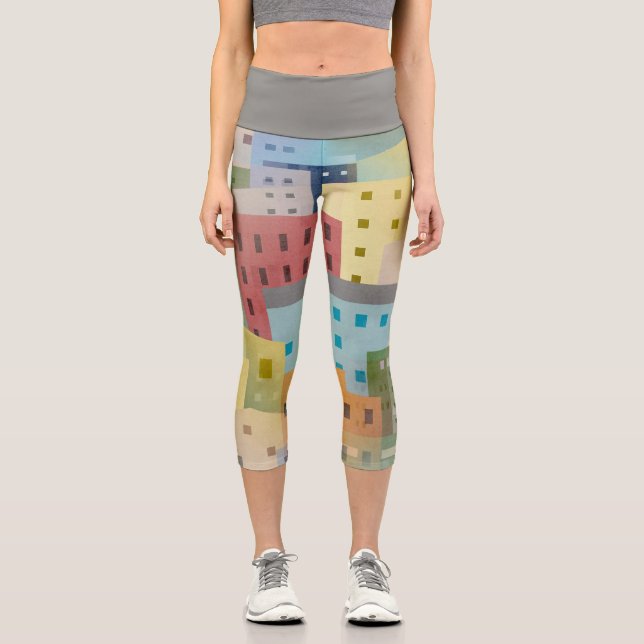Frühling in der Stadt Capri Leggings (Vorderseite)