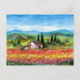 FRÜHLING IN DER TUSKANA POSTKARTE